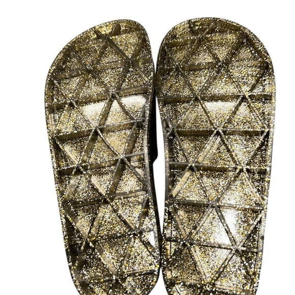 J. Crew Sparkling Gold Slide Women’s Sandals New size 8 - Picture 6 of 11